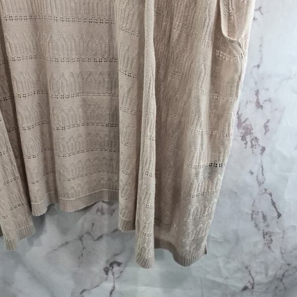 Torrid Cardigan Womens 1 2 1X 2X Brown Tan Sweater Vest Open Front Wrap Cover Up - Picture 4 of 13